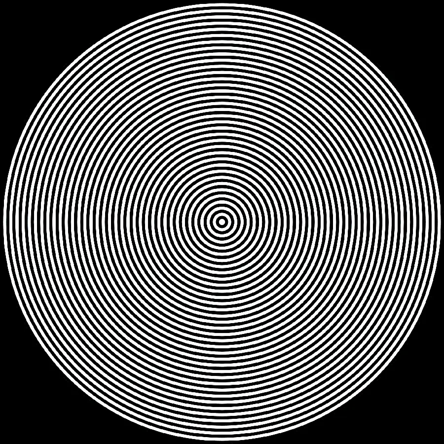 Download photo of many circles from large to small without background with eye error