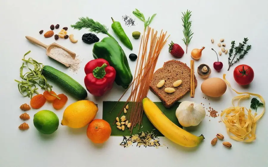 Interesting image of various cereals and vegetables for poster printing 1401