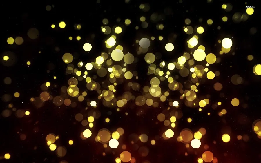 Full HD Wallpaper Yellow Light Illuminated and Sparkling 