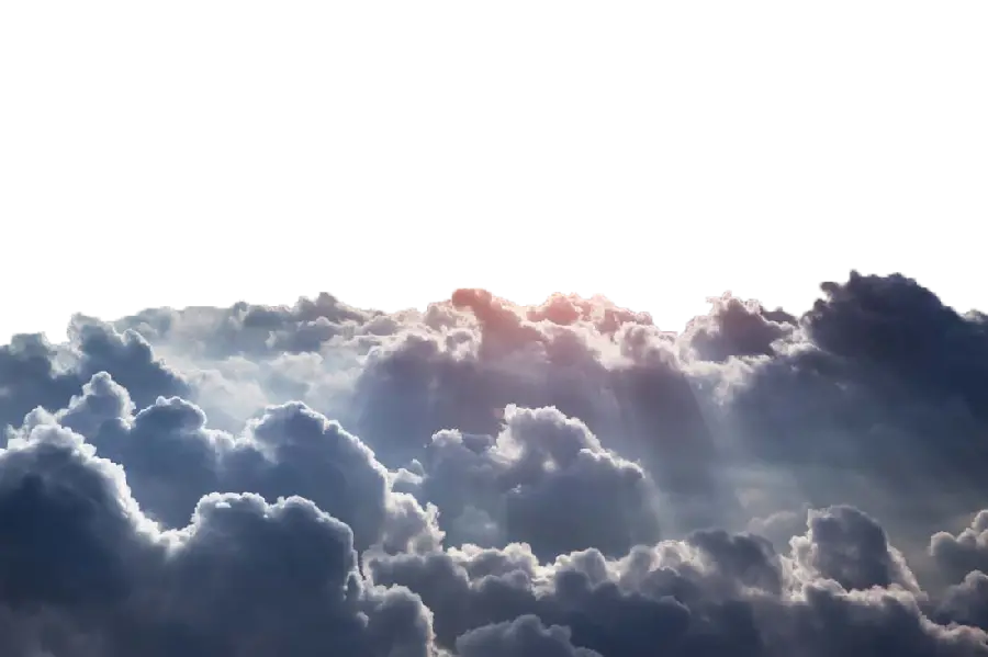 Realistic Clouds Above PNG Image