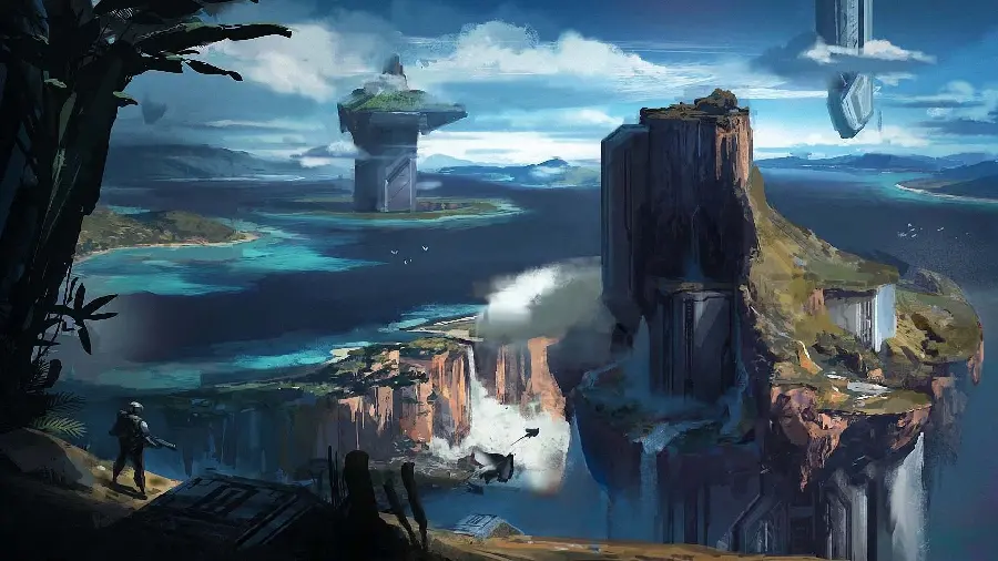 Fantasy City Science Fiction Wallpaper for Laptop and Computer