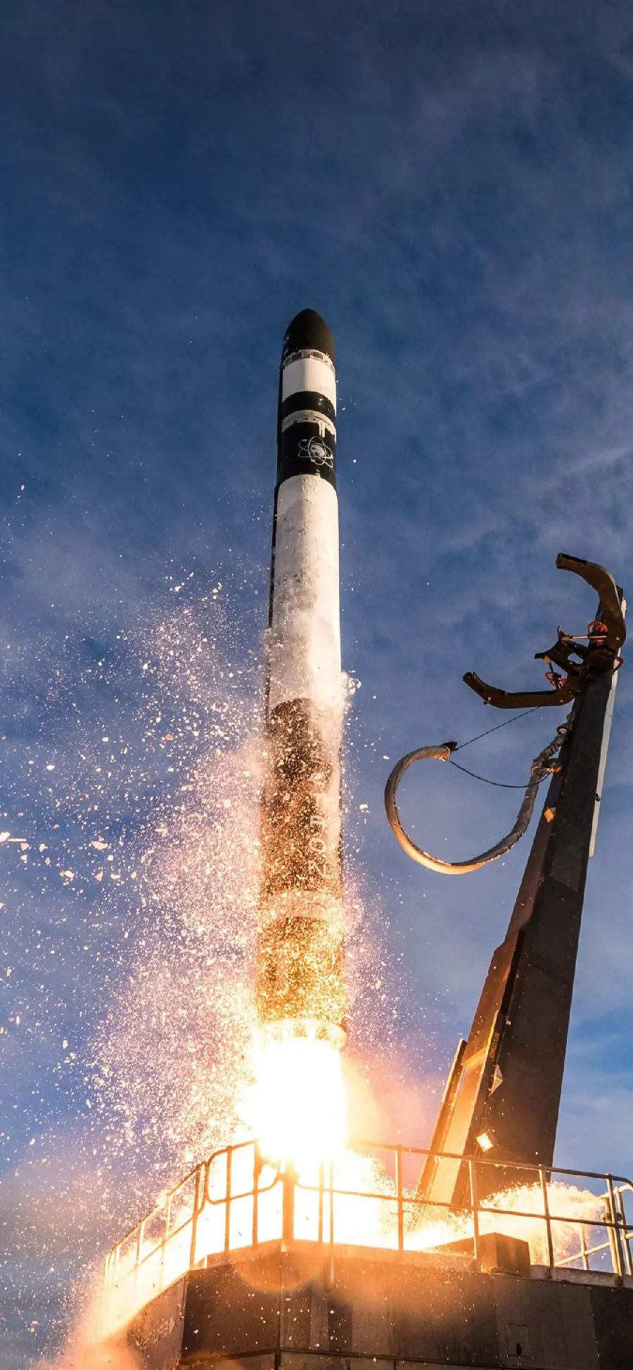 Amazing and beautiful background of a space rocket suitable for phone wallpaper
