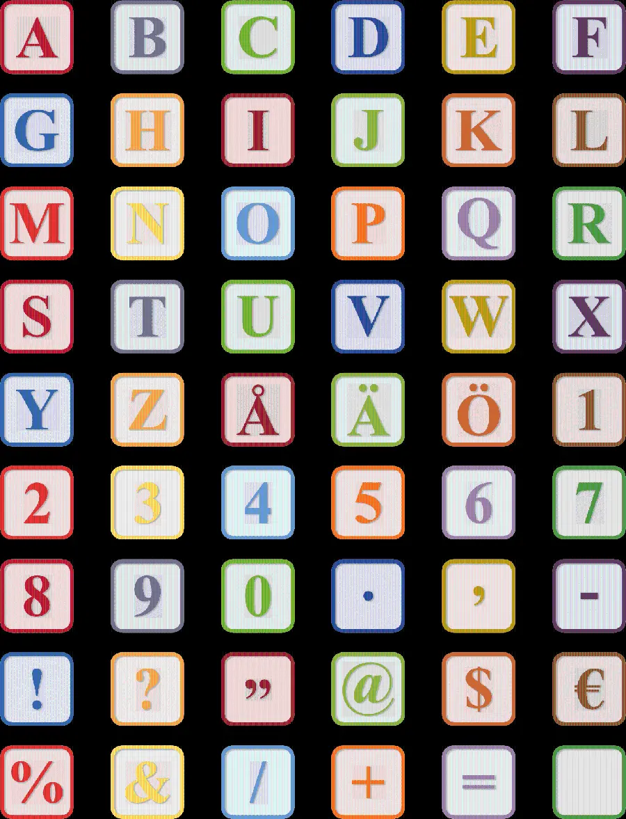 English and Turkish Letters Picture