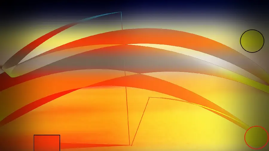 Cool Yellow and Orange Geometric Image for OSX Background