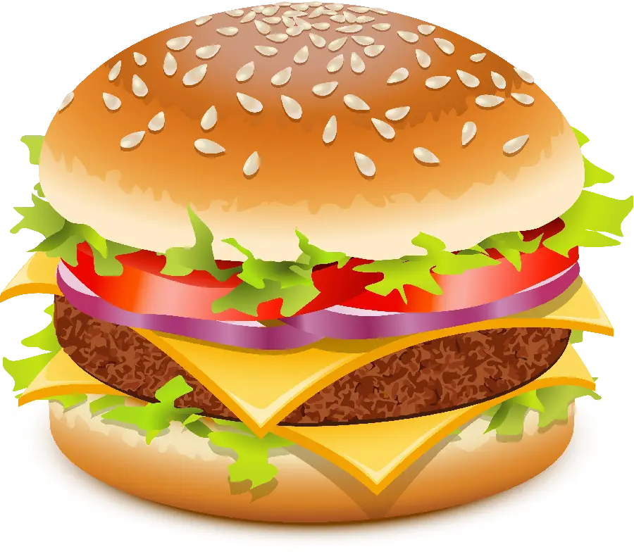 High-resolution digital image of a delicious hamburger of your choice