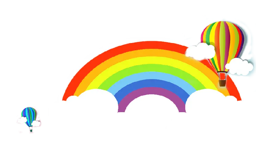 Download graphic design of rainbow behind the cloud