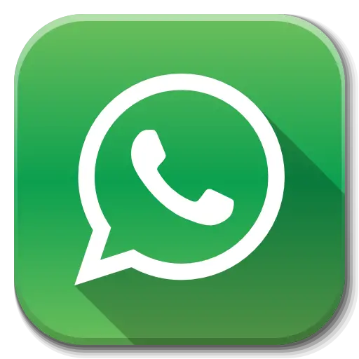 Simple green WhatsApp logo photo without background