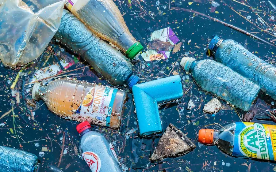 Unfortunate Image of Various Garbage on the Seashore for Story