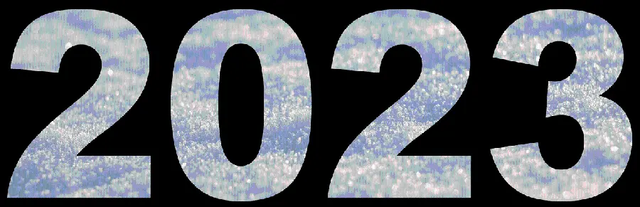 Photo of the number 2023 in high quality