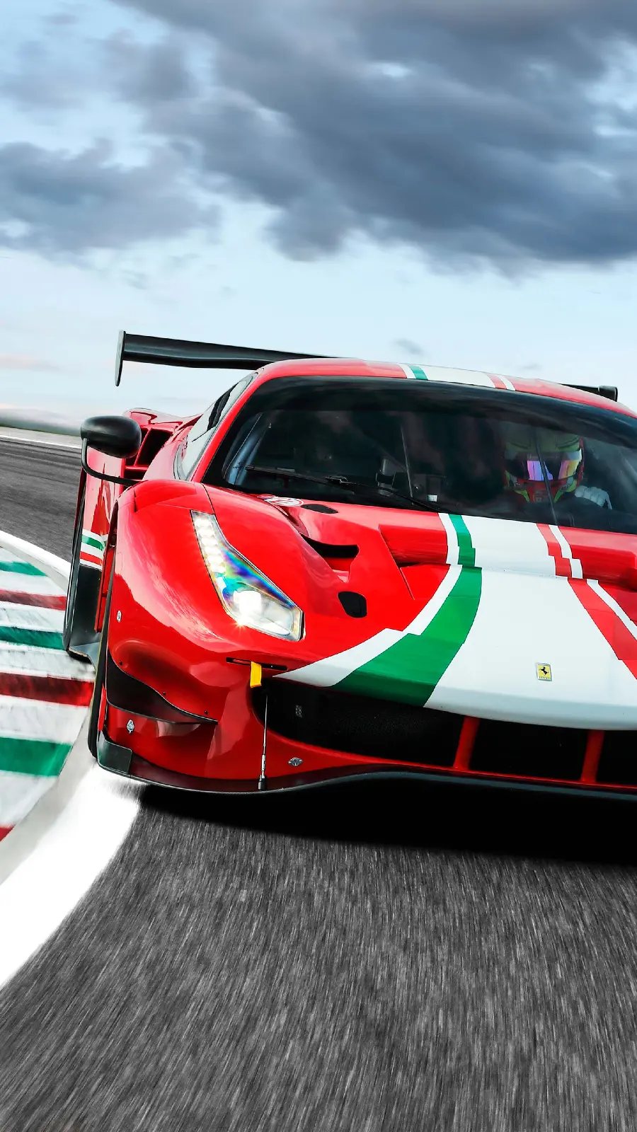 Download Ferrari GTI Wallpaper on the Race Track