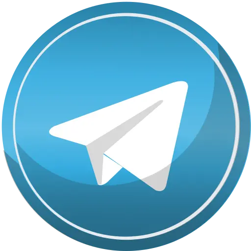 Telegram logo with high quality stylish and colorful