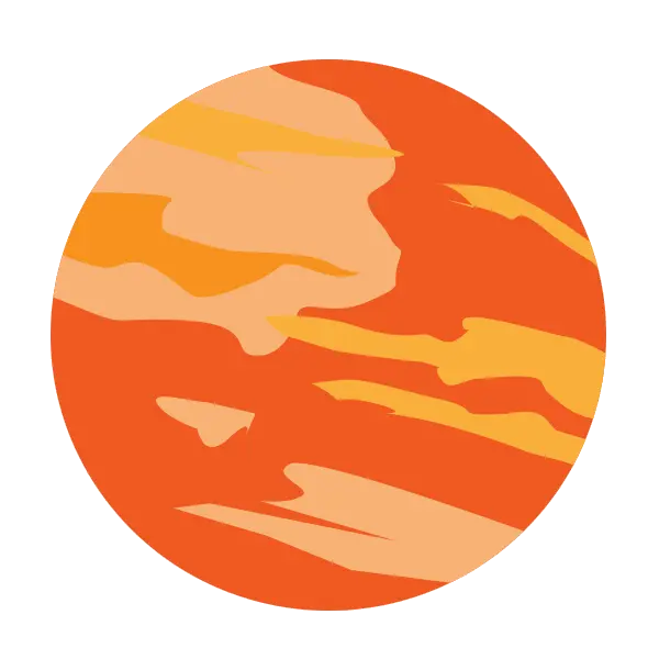Cut-out PNG image of Mars