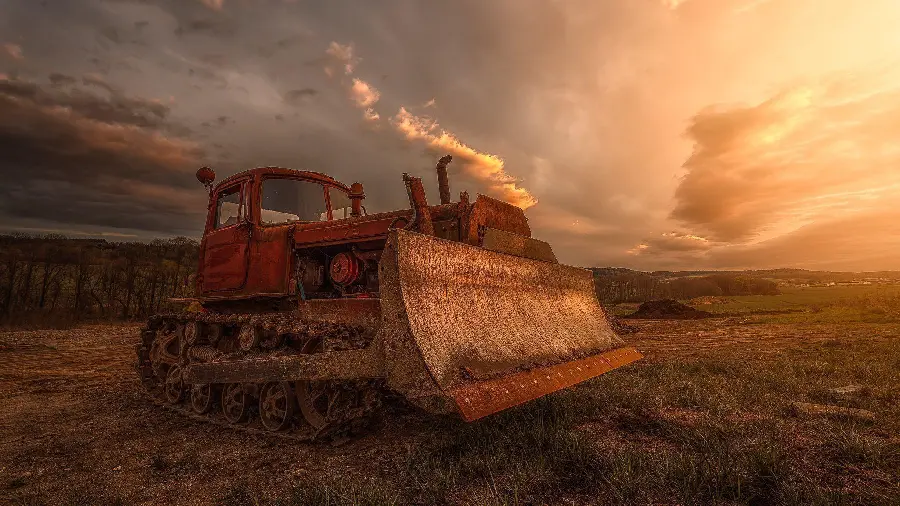 Old Bulldozer 4K Photo