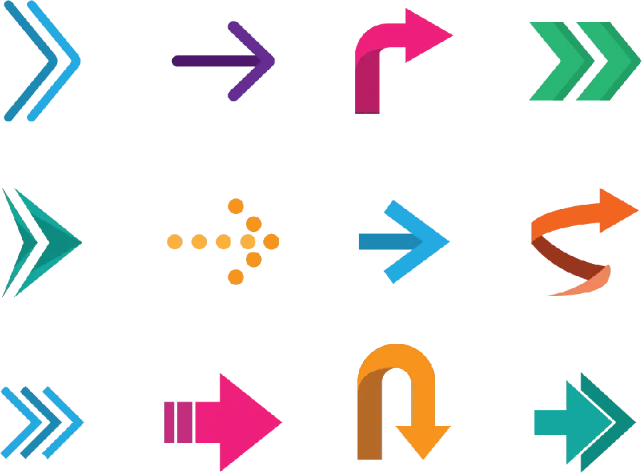 Arrow for Photo Editing in PNG Format and High Quality
