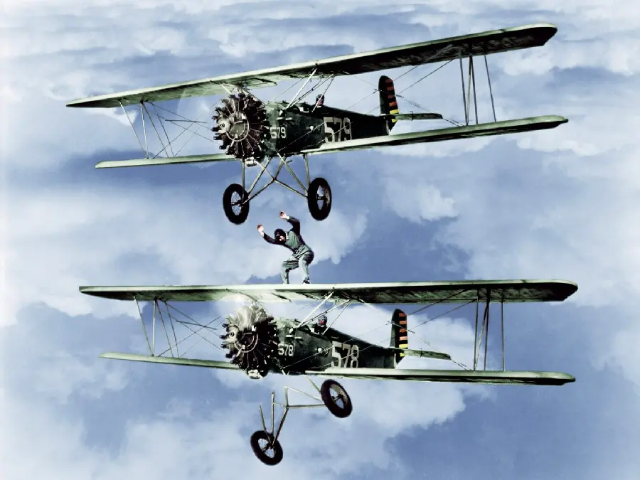 The most viewed fantasy photo of two beginner planes in the sky 