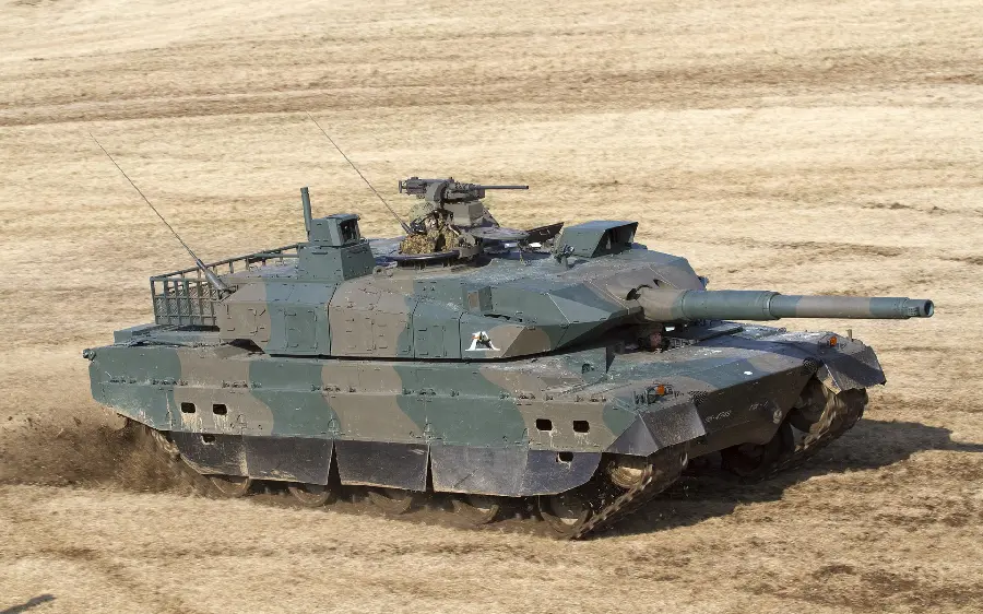 Raw image of a large military tank for creating a photo caption 