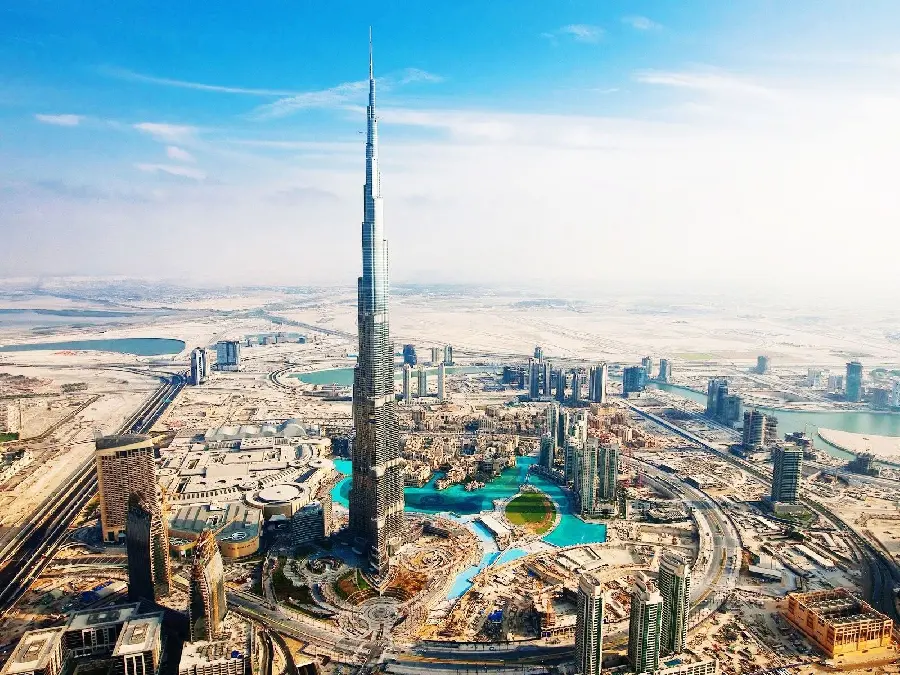 Amazing image of the Burj Khalifa in Dubai with 8K quality