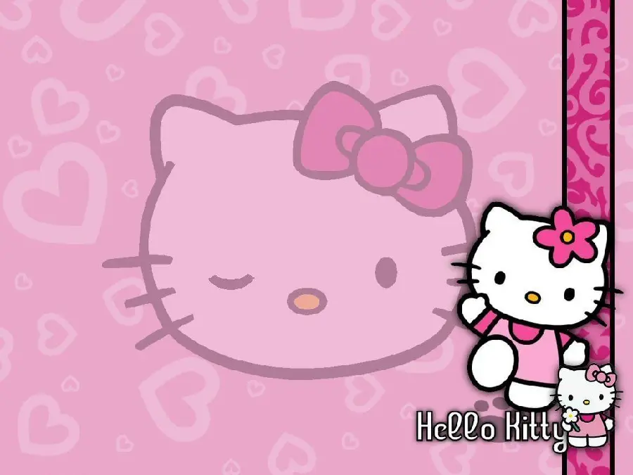 Hello Kitty Google Background for iPhone and Android