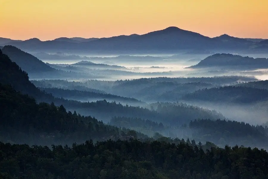 Dream photo of the forests of the Czech Republic