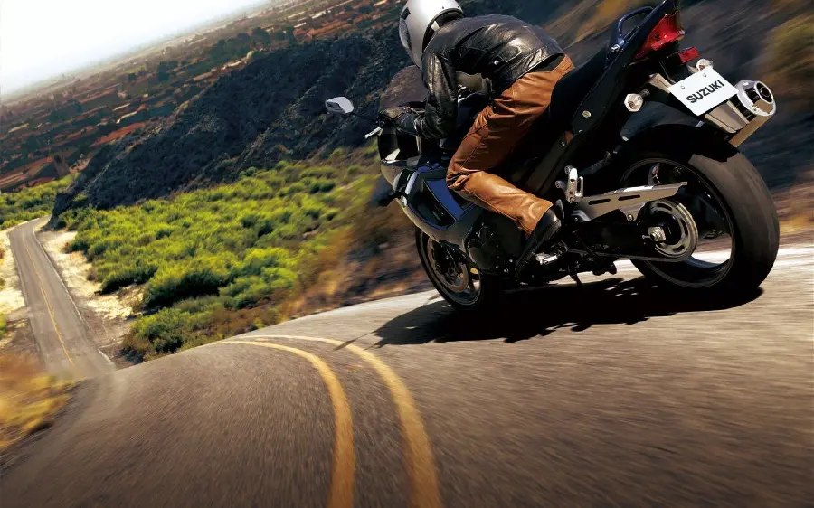 Motorbike and nature background