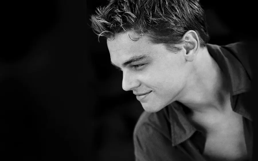 Handsome boy picture with black background for profile