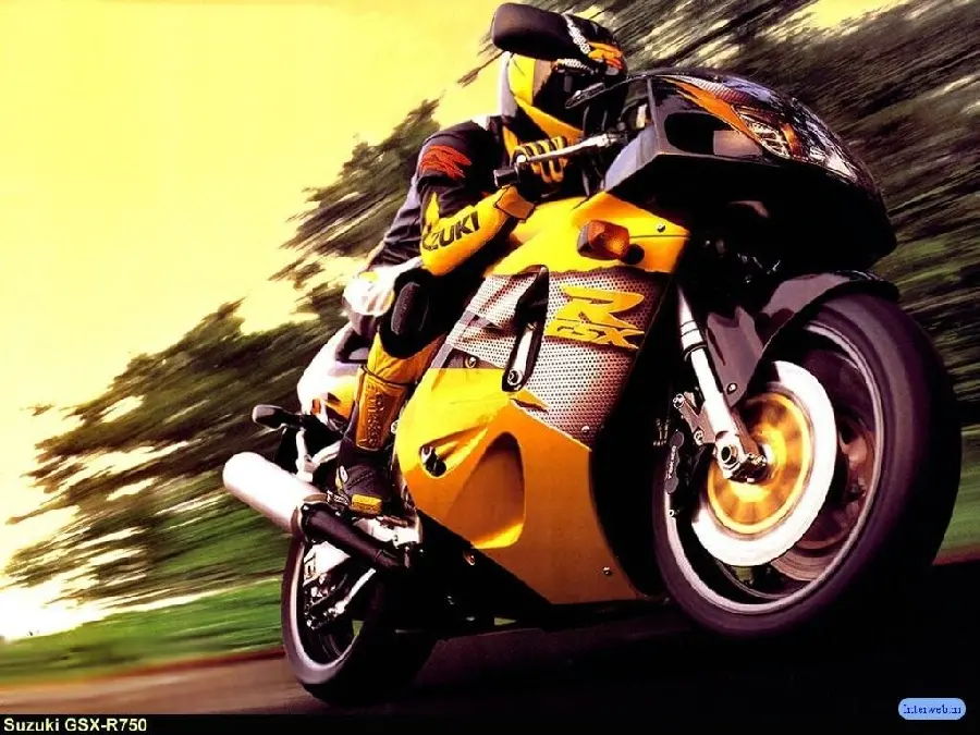 Yellow Sports Motorcycle Photo