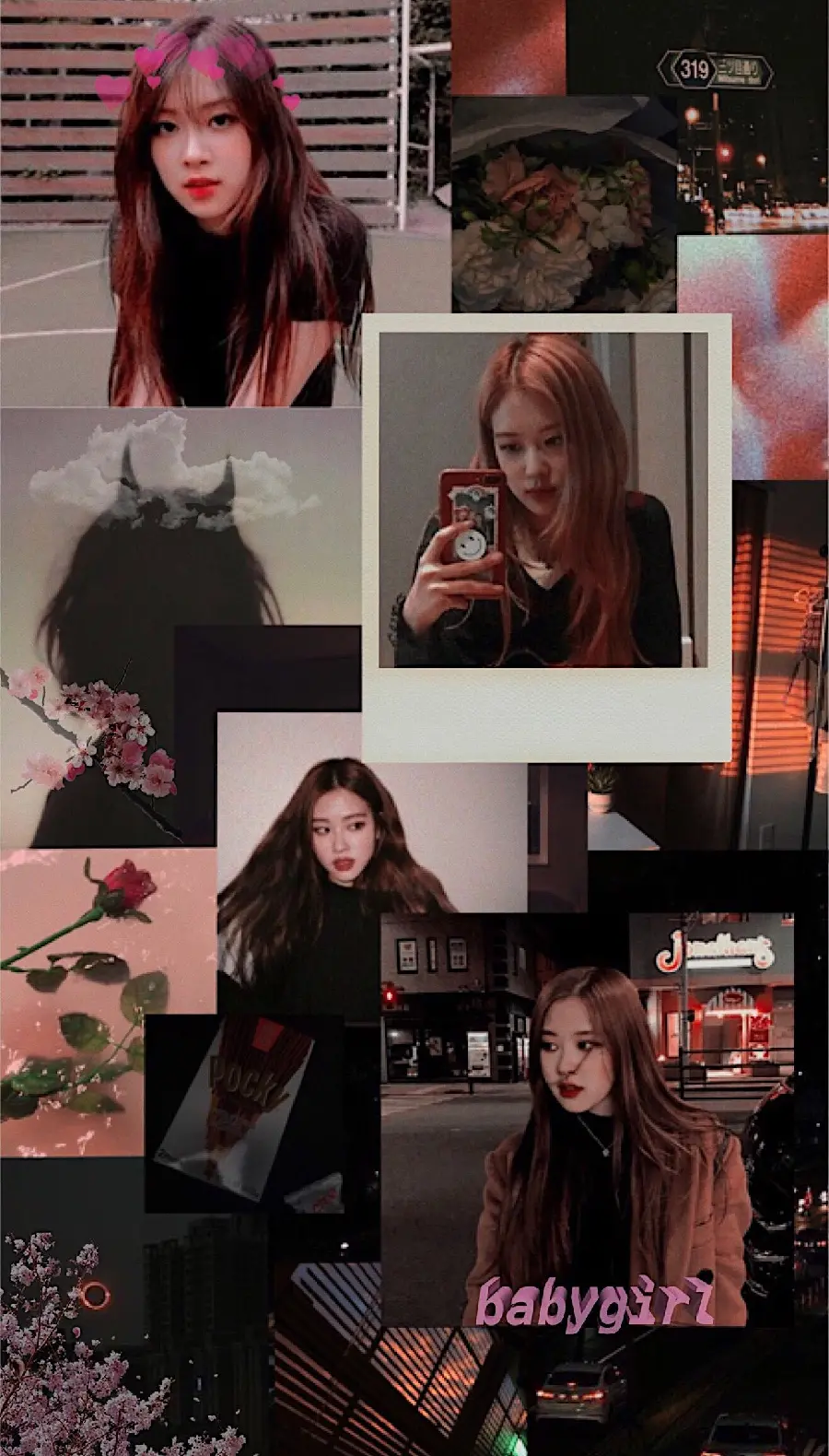 Multiple Photo of the Korean Blackpink Group for Phone Wallpaper