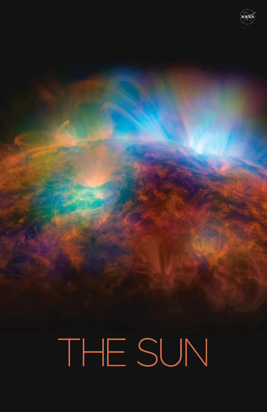 Admirable colorful photo of the sun with the title THE SUN