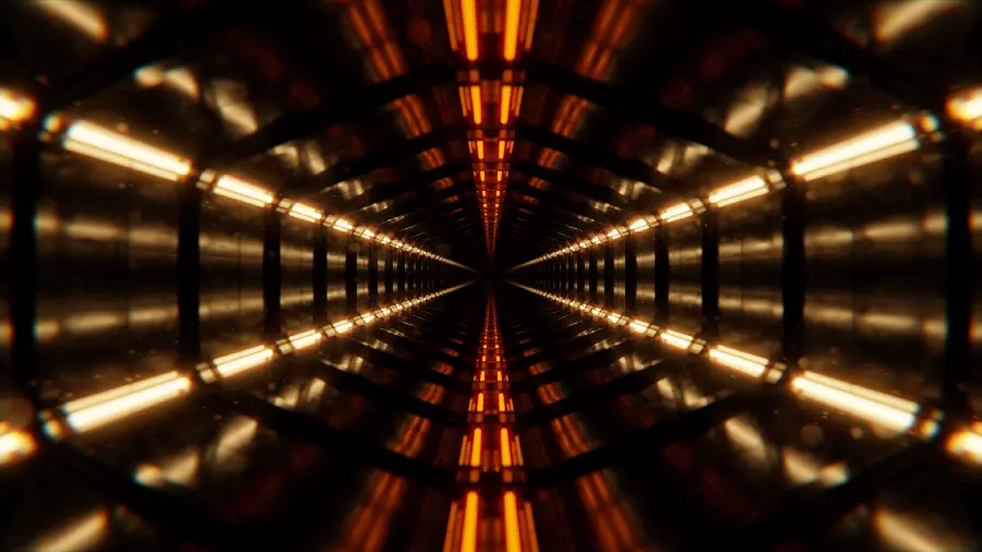 Unique Light Corridor Wallpaper in a Beautiful Full HD Frame
