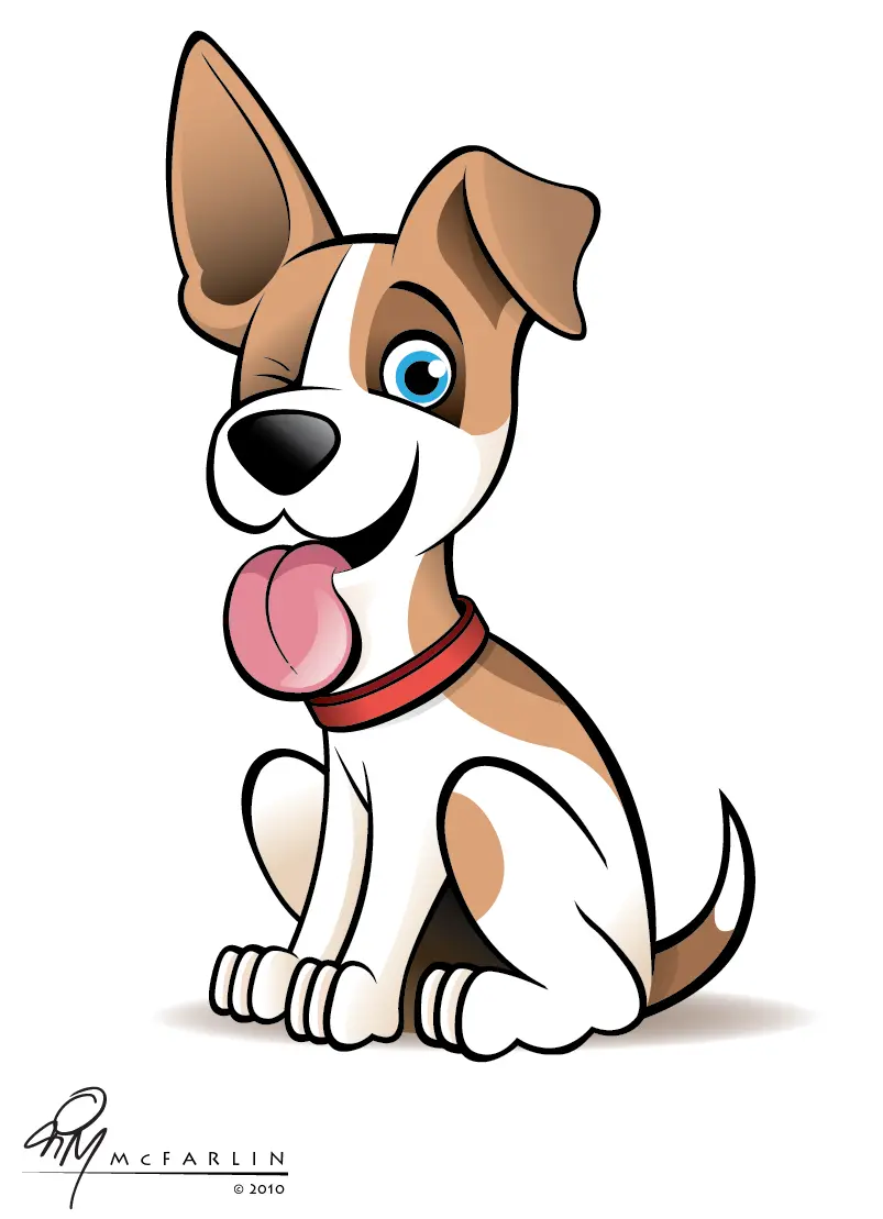 The most viewed drawing of a beautiful dog with a white background 1402