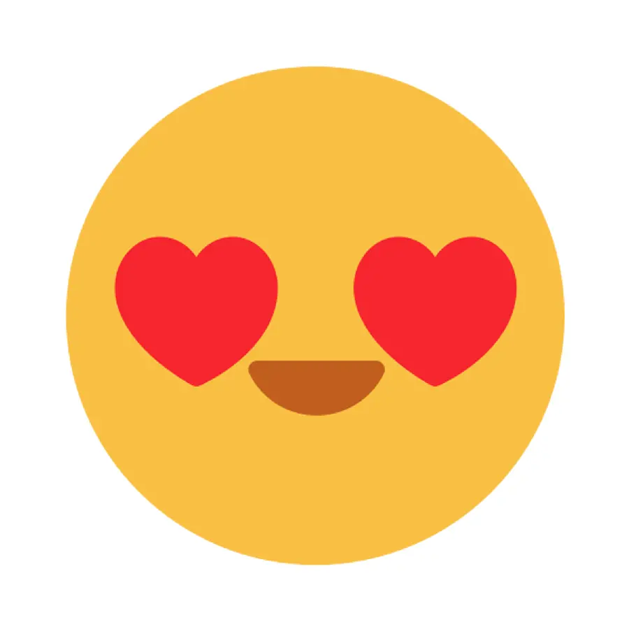 Download the photo Red Heart Eyes Emoji in PNG format