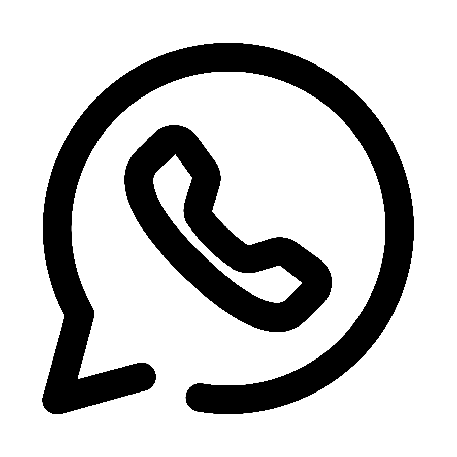 Attractive black WhatsApp logo without background PNG