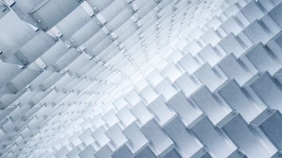 Amazing Background Of Multiple Metal Enclosures