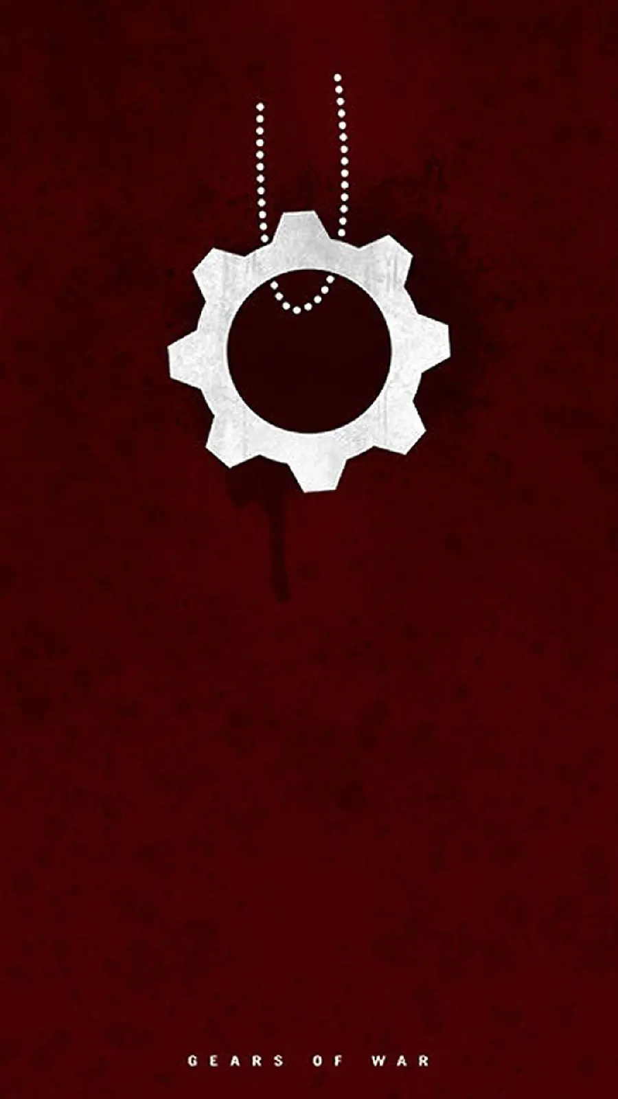 Beautiful, colorful, minimal gear wallpaper for mobile