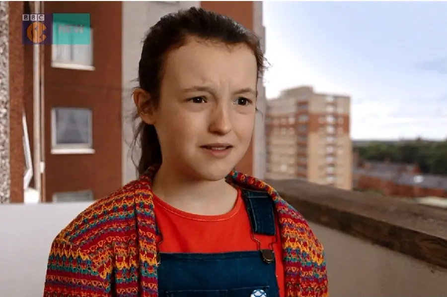 Childhood photo of Bella Ramsay, the famous actress of the Last of Us series