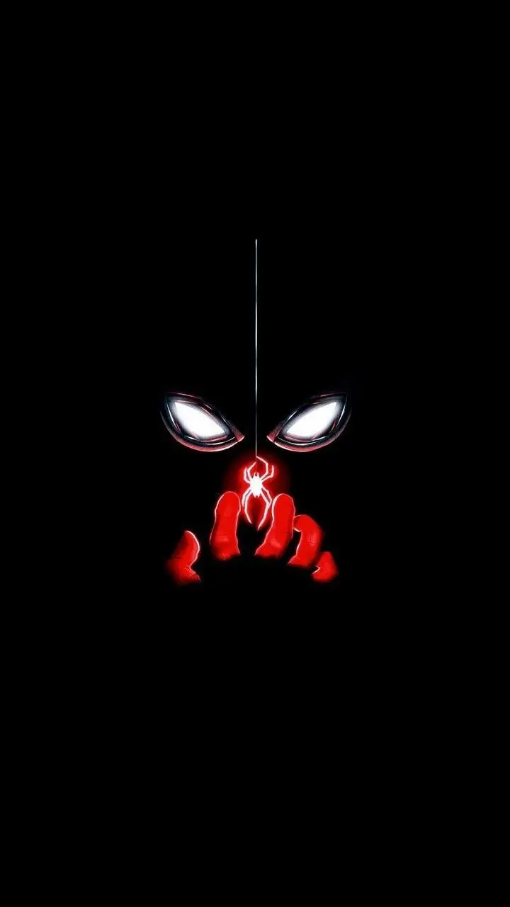 Spider-Man wallpaper for phone with black background