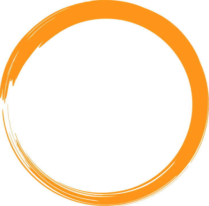 High Quality Orange Circle for Editing Photos PNG