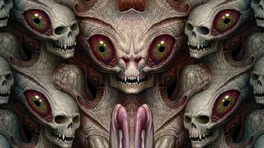 Cool and cool free wallpaper with a scary subject for desktop