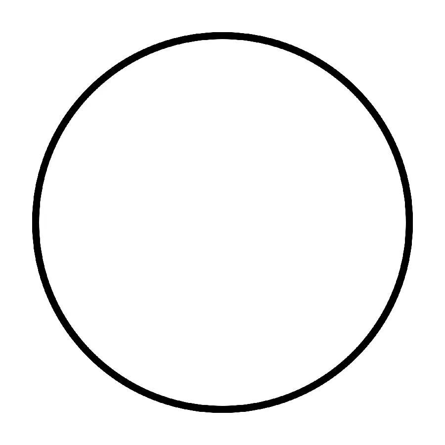 Simple Large Circle Photo Without Background