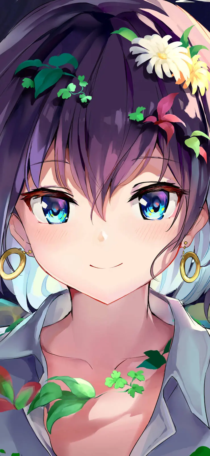 Interesting and relaxing anime background for mobile phones of people with good taste