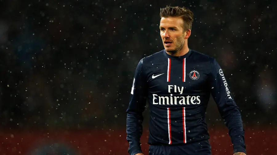 Free download of David Beckham's game photo in Paris Saint-Germain