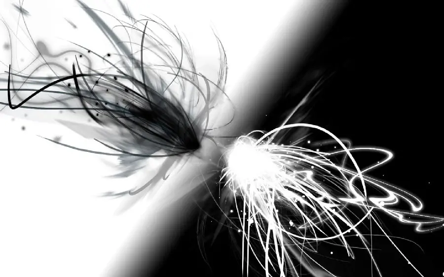 Light Dance Photo with Black and White Theme