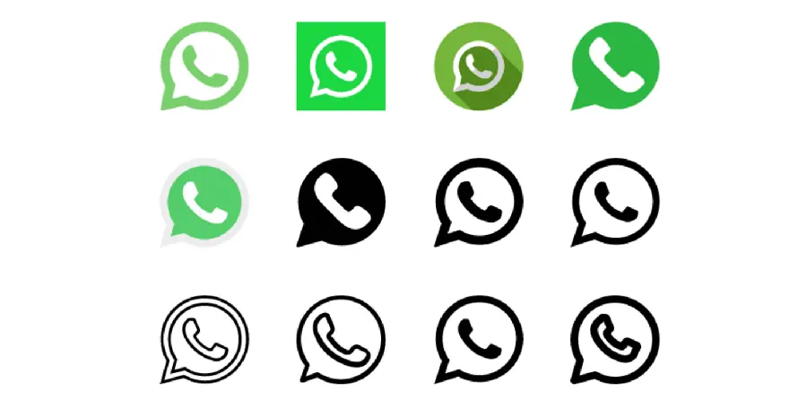 Download 12 WhatsApp logos with different png designs for free