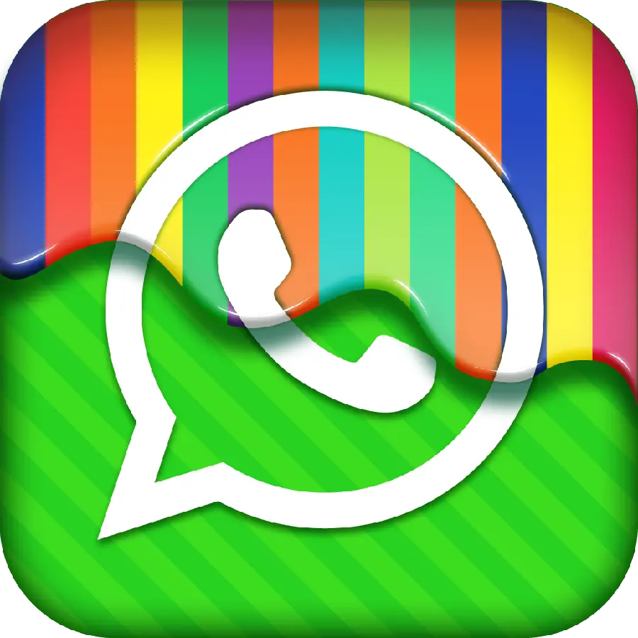 High quality stylish and colorful WhatsApp logo