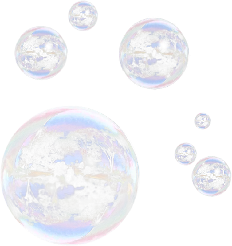 Photo of a shiny soap bubble effect png for photo editing