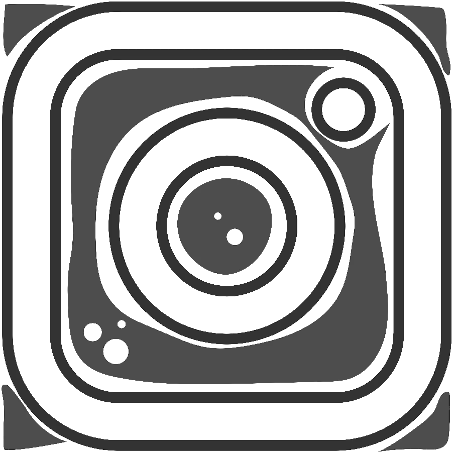 Download high quality Instagram logo image in gray with interesting design