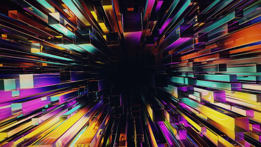 The latest colorful laptop background with a black background