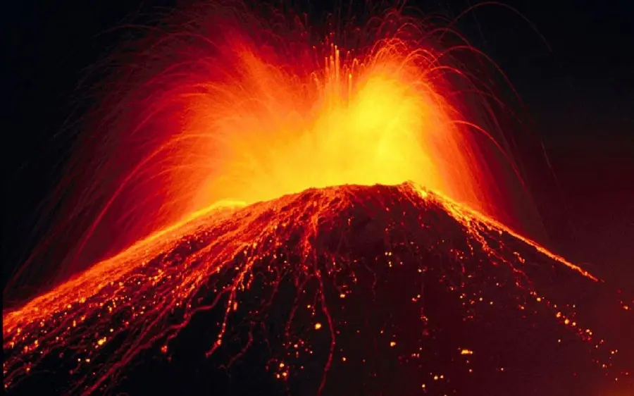 Interesting image of the largest active volcanic mountains in the world for research