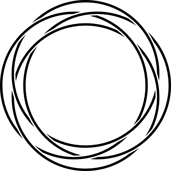 Beautiful black line circle photo for profile 