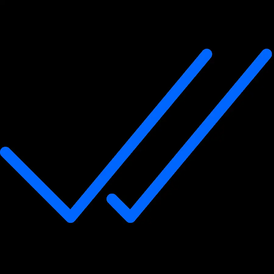 WhatsApp blue tick cut out without background PNG